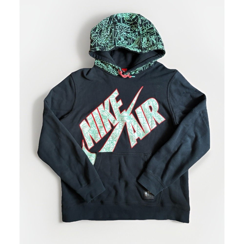 Nike Air Mens Nola Gumbo Basketball League Sweatshirt Hoodie Black Sz‎ LG